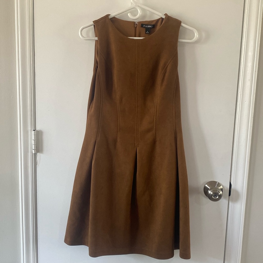 Brown suede Roz & Ali dress
